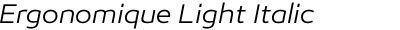 Ergonomique Light Italic